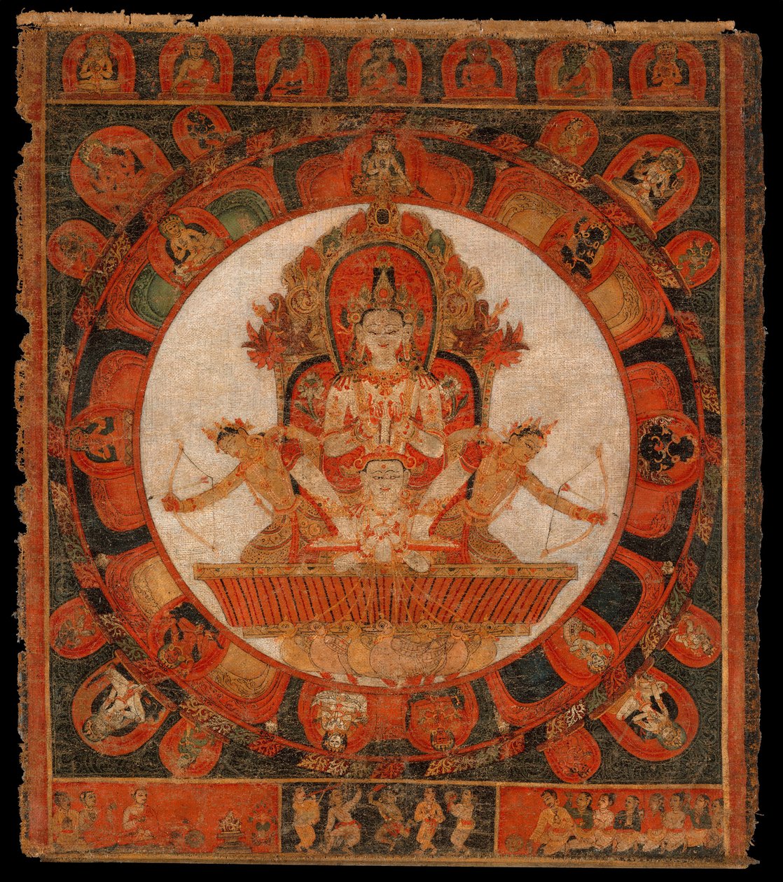 Mandala af Chandra, månens gud af Unbekannt Unbekannt