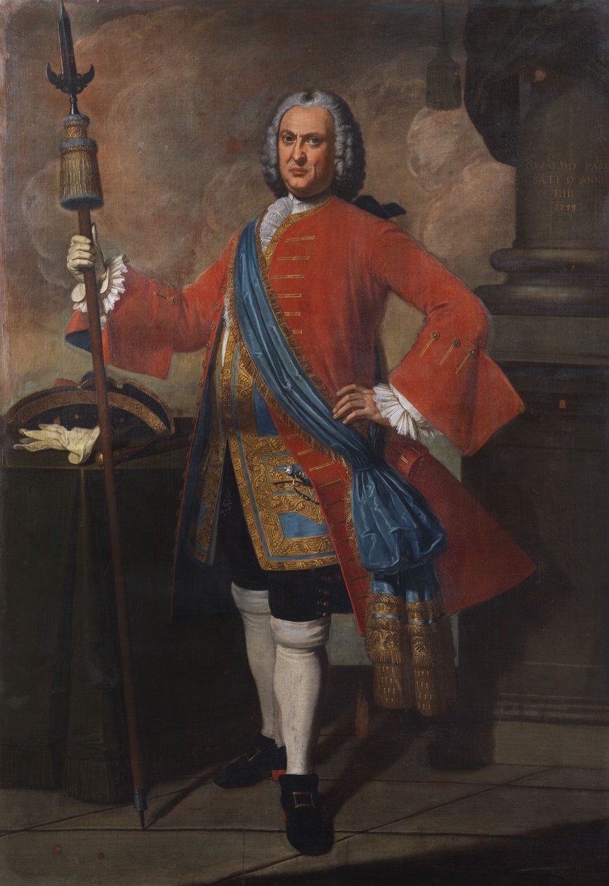Portrait des Gardehauptmanns Osvaldo Parus af Unbekannt Unbekannt