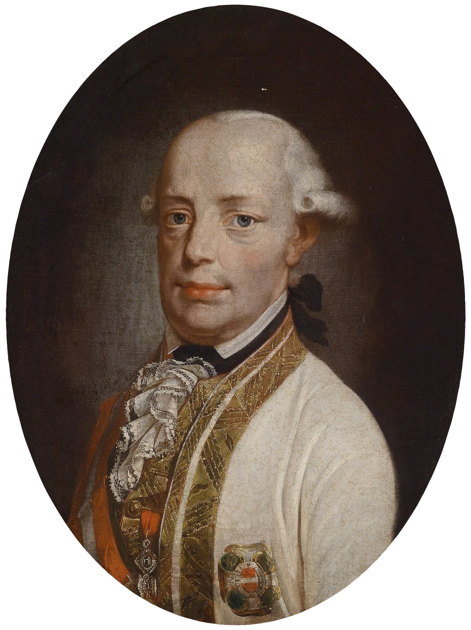 Portræt af kejser Leopold II (1747-1792) af Unbekannt Unbekannt