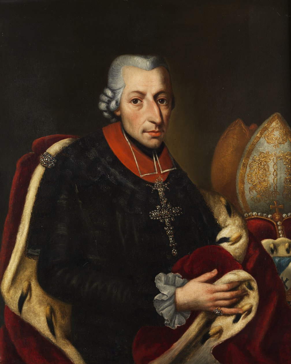 Portræt af Franz Ludwig von Erthal, biskop af Bamberg og Würzburg af Unbekannt Unbekannt