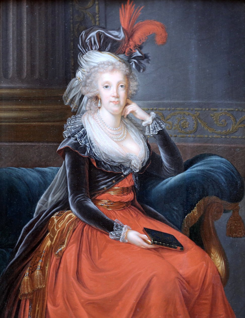 Portræt af Maria Carolina af Østrig (1752-1814), dronningskonsort af Napoli af Unbekannt Unbekannt