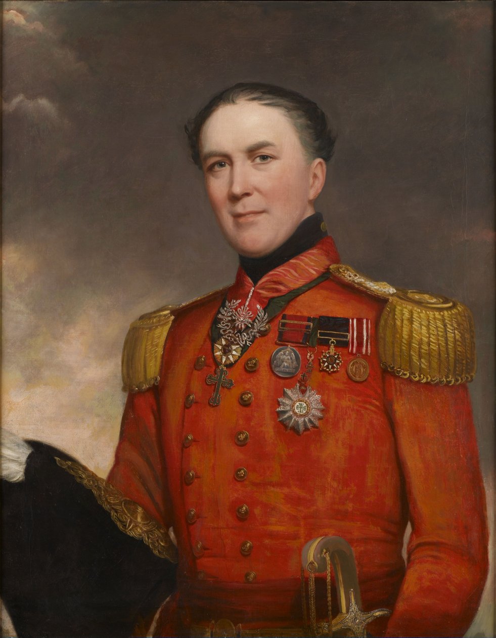 Portræt af Sir George Lloyd Hodges af Unbekannt Unbekannt