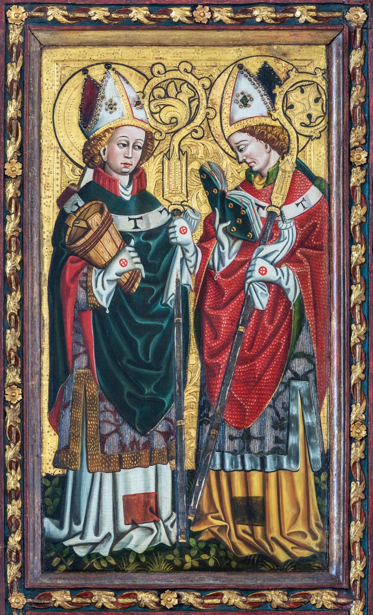 Saint Rupert (med salt tønde) og en anden biskop af Unbekannt Unbekannt