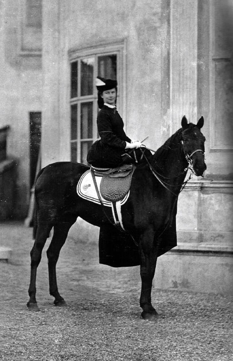 Kejserinden i Østrig Elisabeth Amelie Eugenie af Wittelsbach, kaldet Sissi, i 1896 i Biarritz af Unbekannt Unbekannt