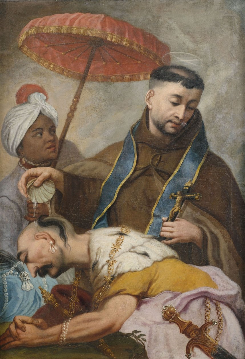 Dåb af en barbarisk prins af St. Francis af Unbekannt Unbekannt