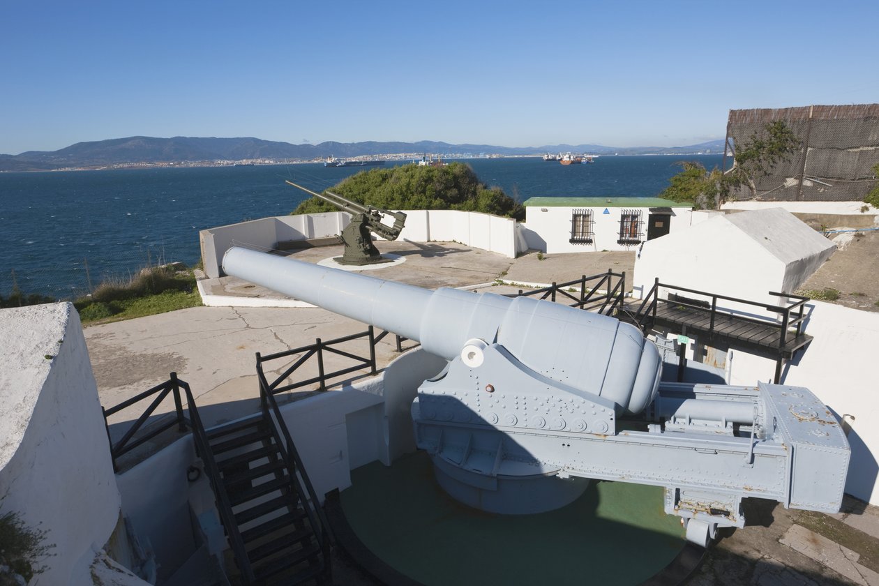 100 tons kanon ved Napier fra Magdala Battery af Unbekannt Unbekannt