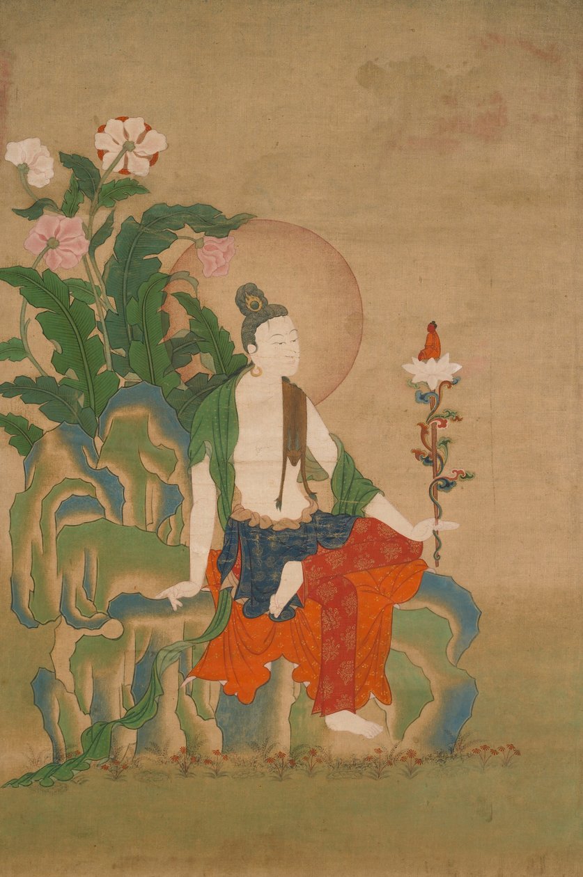 Avalokiteshvara, en af de otte store Bodhisattvaer af Unbekannt Unbekannt