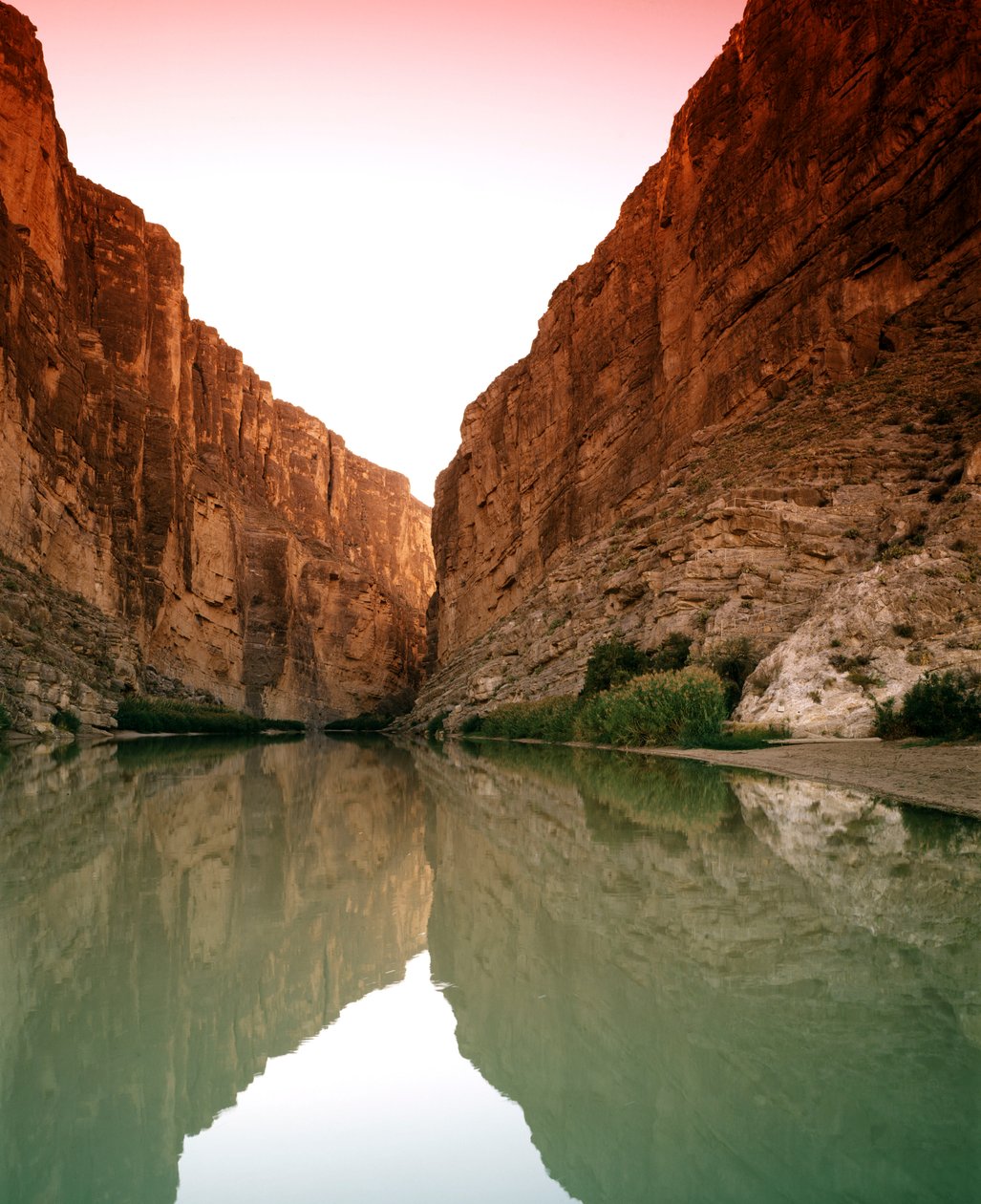 Bluffs over Rio Grande i Big Bend National Park, Texas af Unbekannt Unbekannt