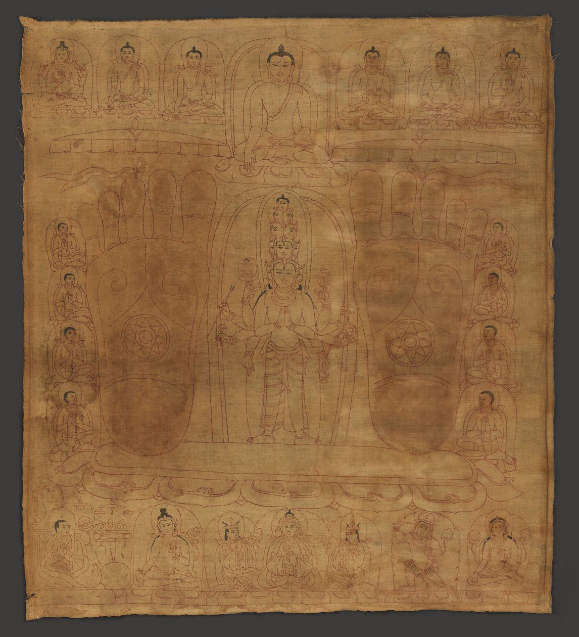Bodhisattva Avalokiteshvara i kong Srongtsen Gampos tradition af Unbekannt Unbekannt