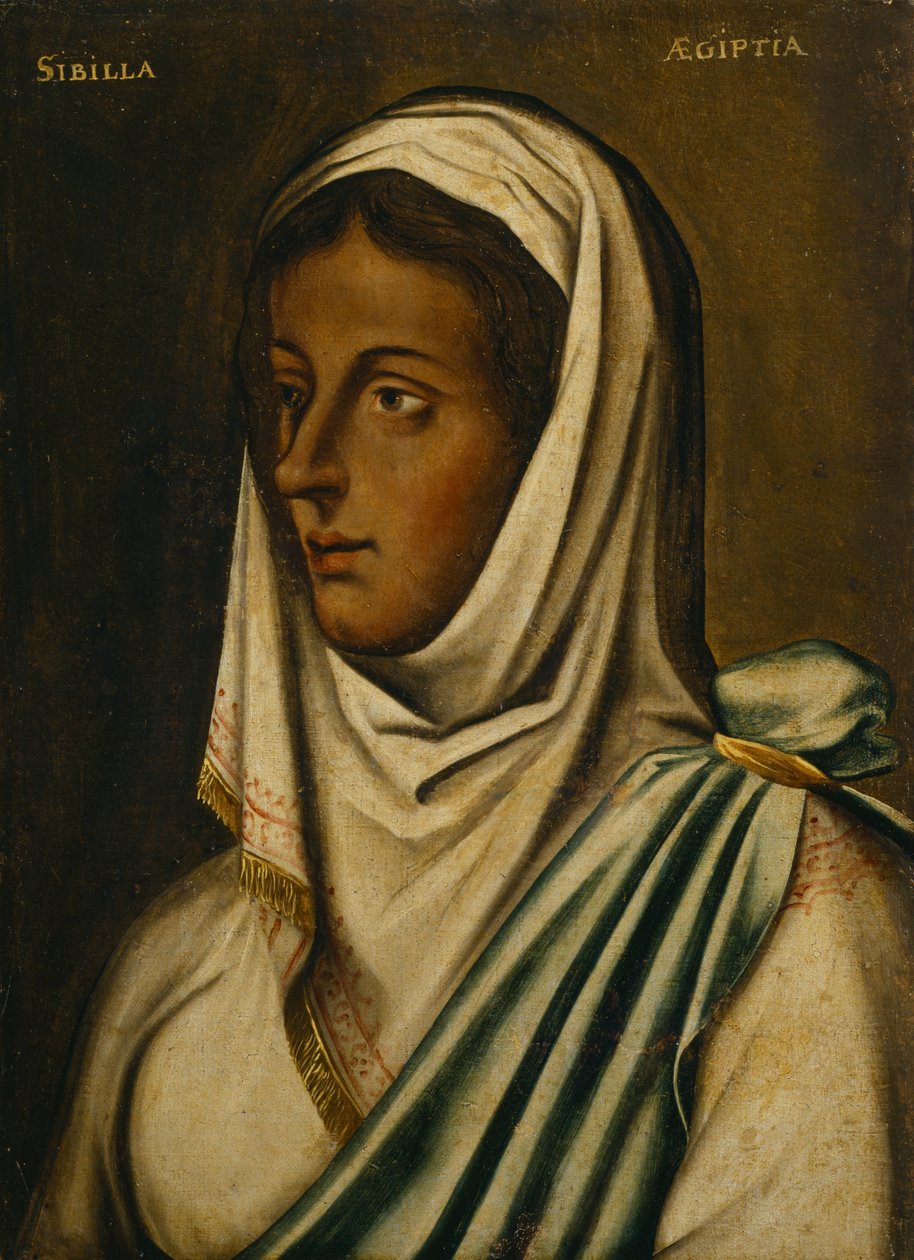 British School - egyptisk sibyl af Unbekannt Unbekannt