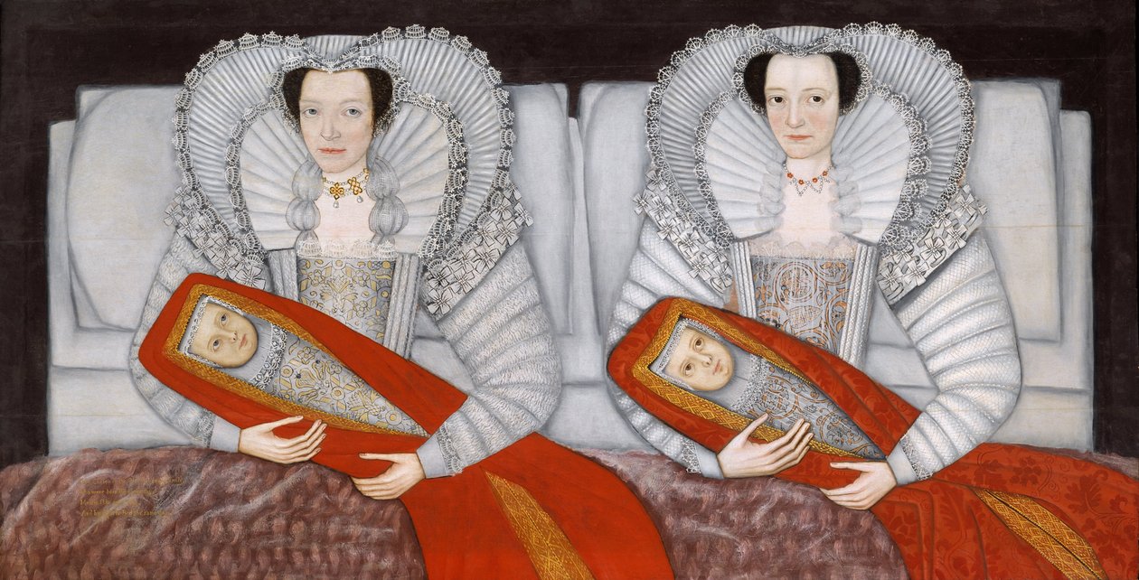 British School 1600 -tallet - The Cholmondeley Ladies af Unbekannt Unbekannt