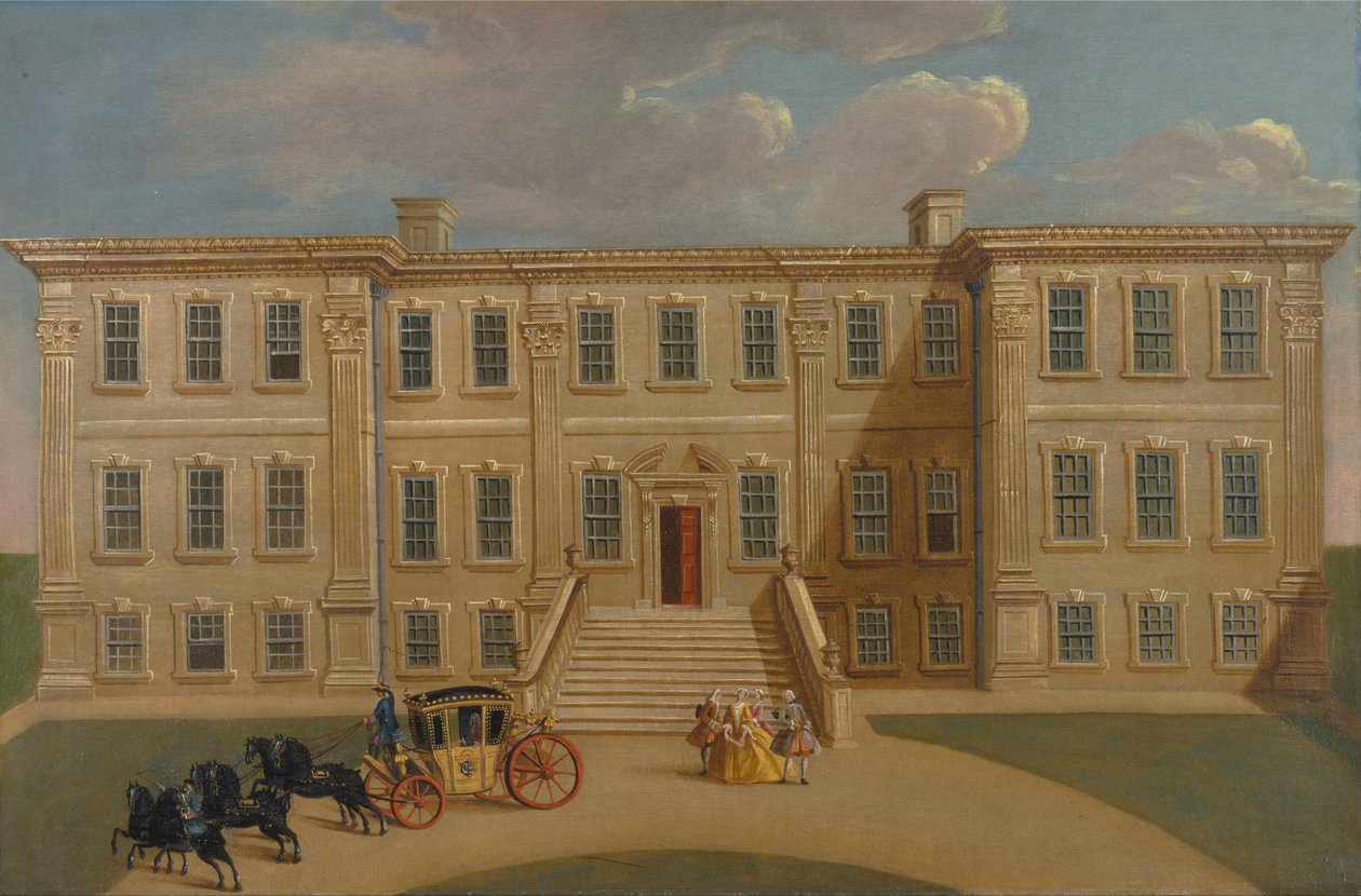 Calke Hall, Derbyshire, sædet for Sir Henry Harpur, Bt. af Unbekannt Unbekannt