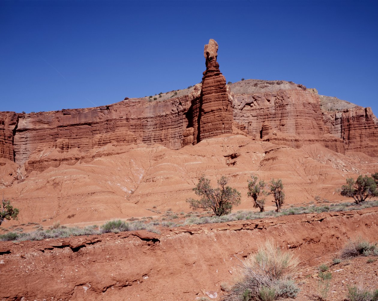 Chimney Rock i Capitol Reef National Park, Utah af Unbekannt Unbekannt