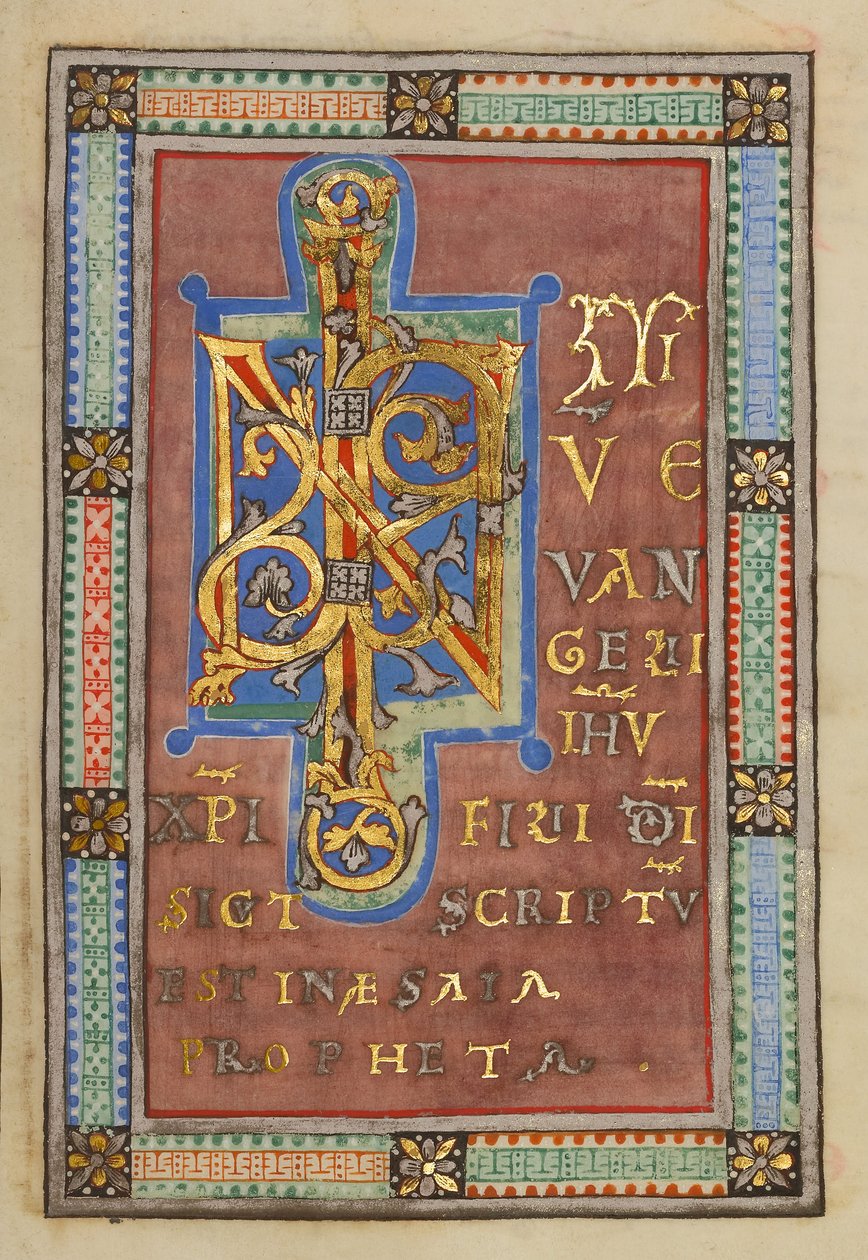 Dekoreret Incipit Page (6806934) af Unbekannt Unbekannt