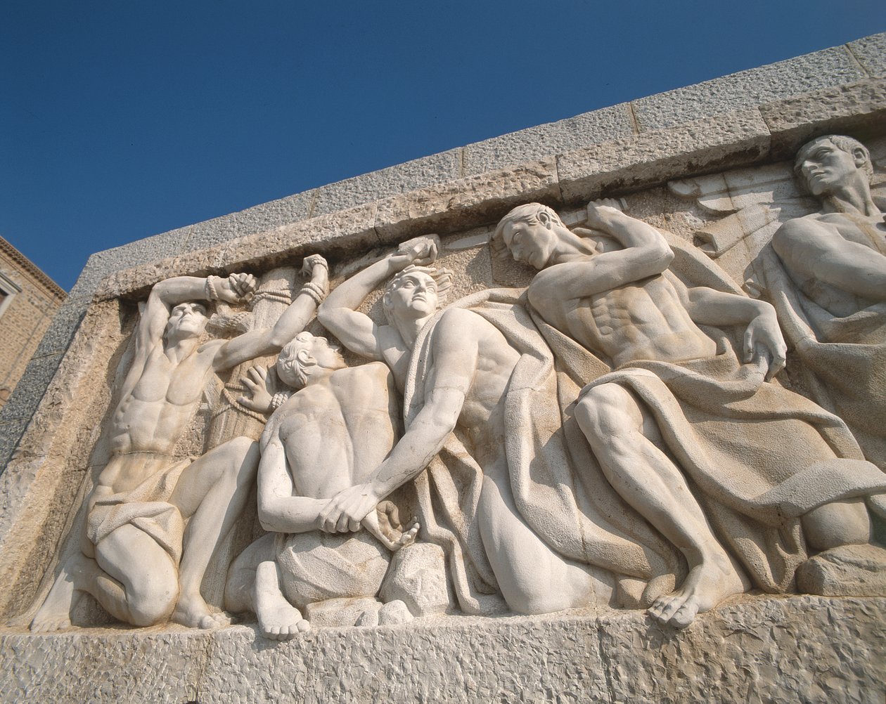 Detalje af monumentet til sejr af Juan de Avalos (1911-2006) 1961 af Unbekannt Unbekannt