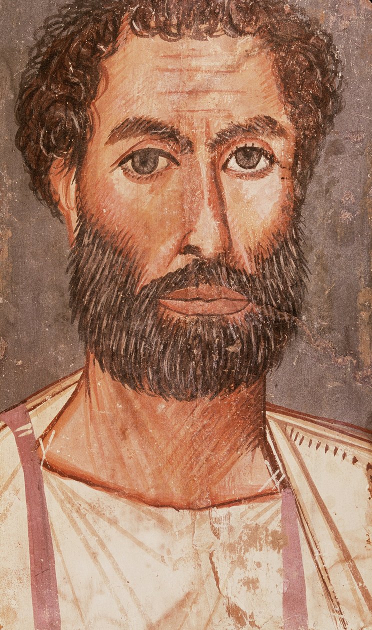 Fayum-portræt af en mand af Unbekannt Unbekannt
