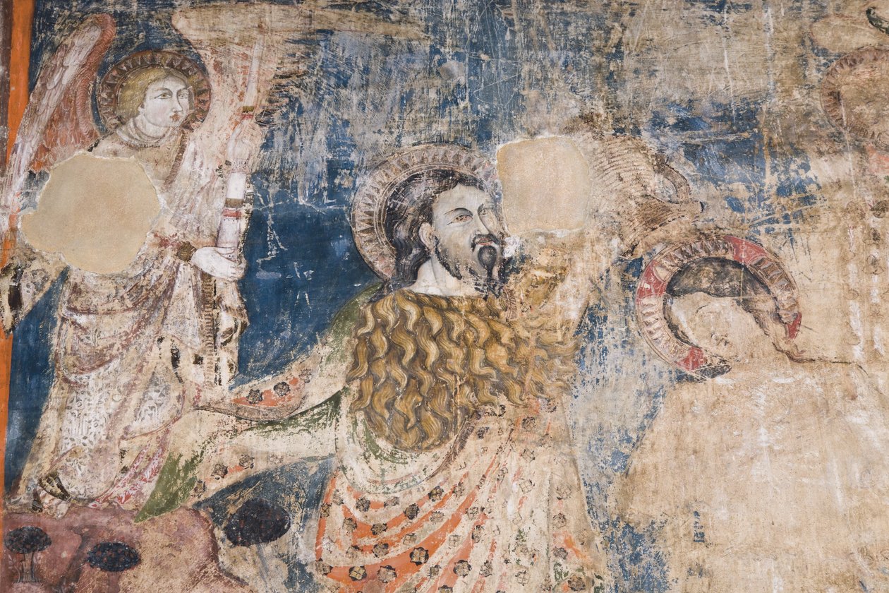 Fresco i katedralen (detalje af 324012) af Unbekannt Unbekannt