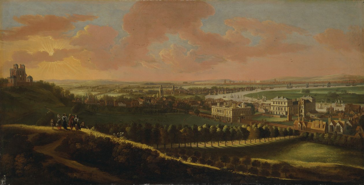 Greenwich, med London i det fjerne af Unbekannt Unbekannt