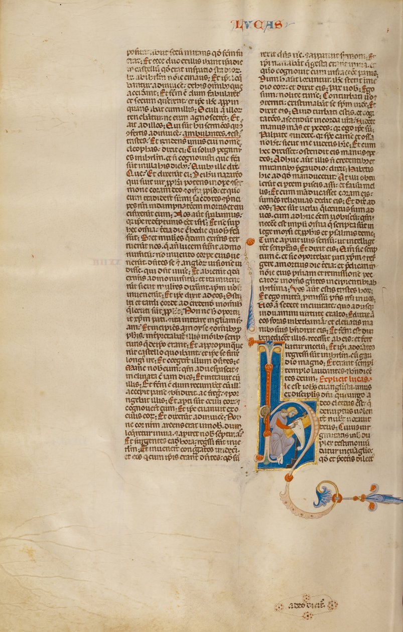 Initial H- Saint Jerome af Unbekannt Unbekannt