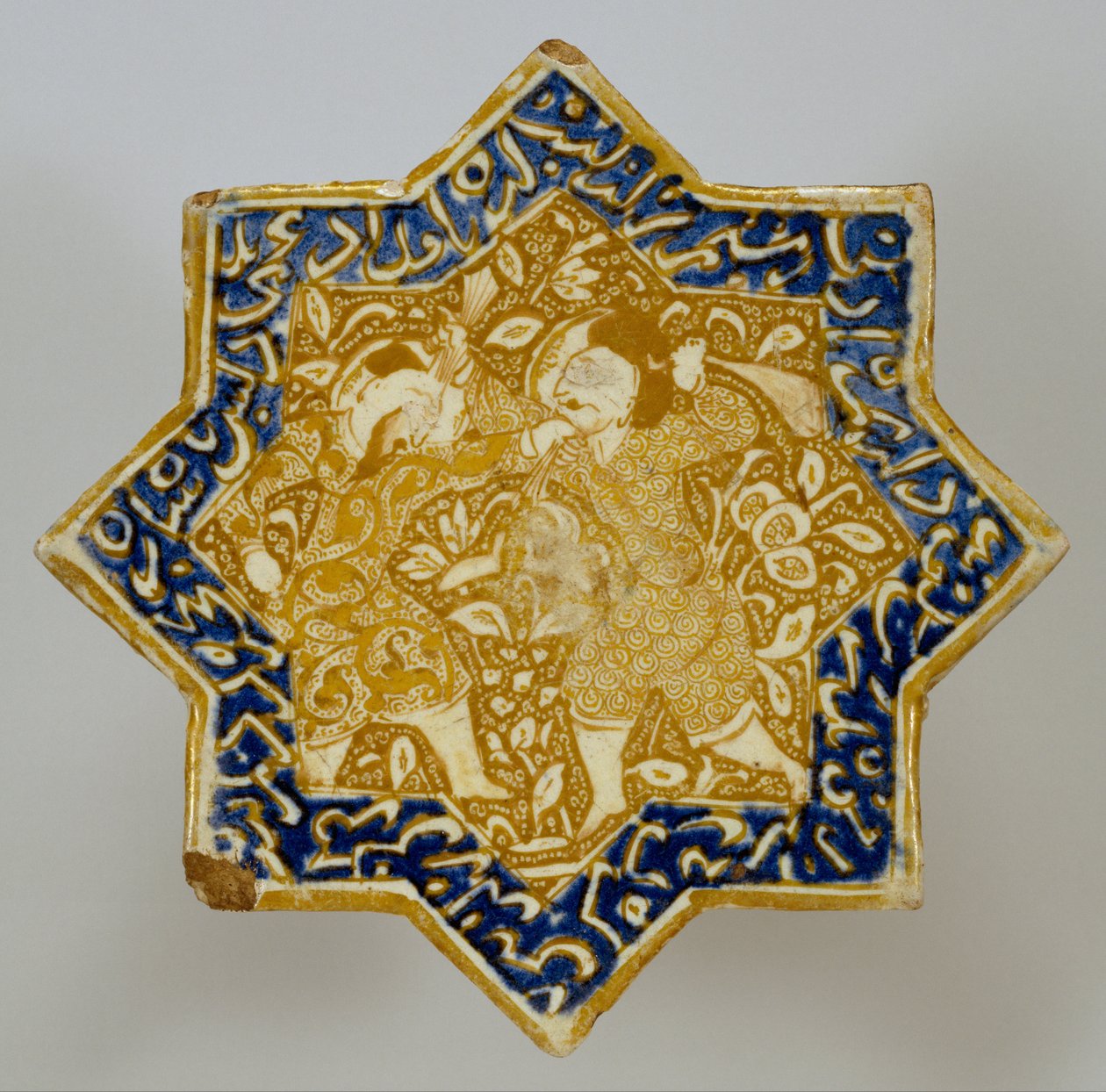 Iransk - Star Tile with Combat Scene af Unbekannt Unbekannt