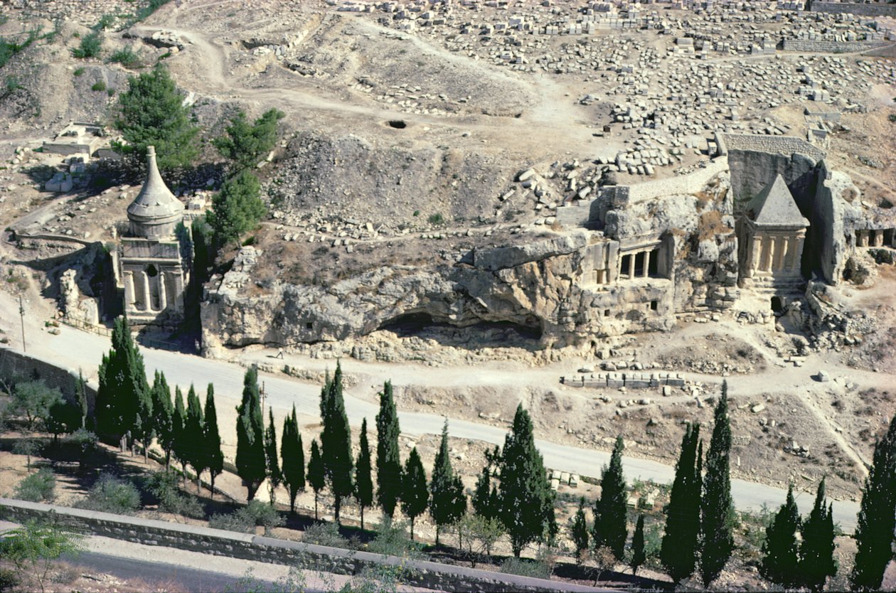 Kidron Valley ved foden af Oliebjerget af Unbekannt Unbekannt