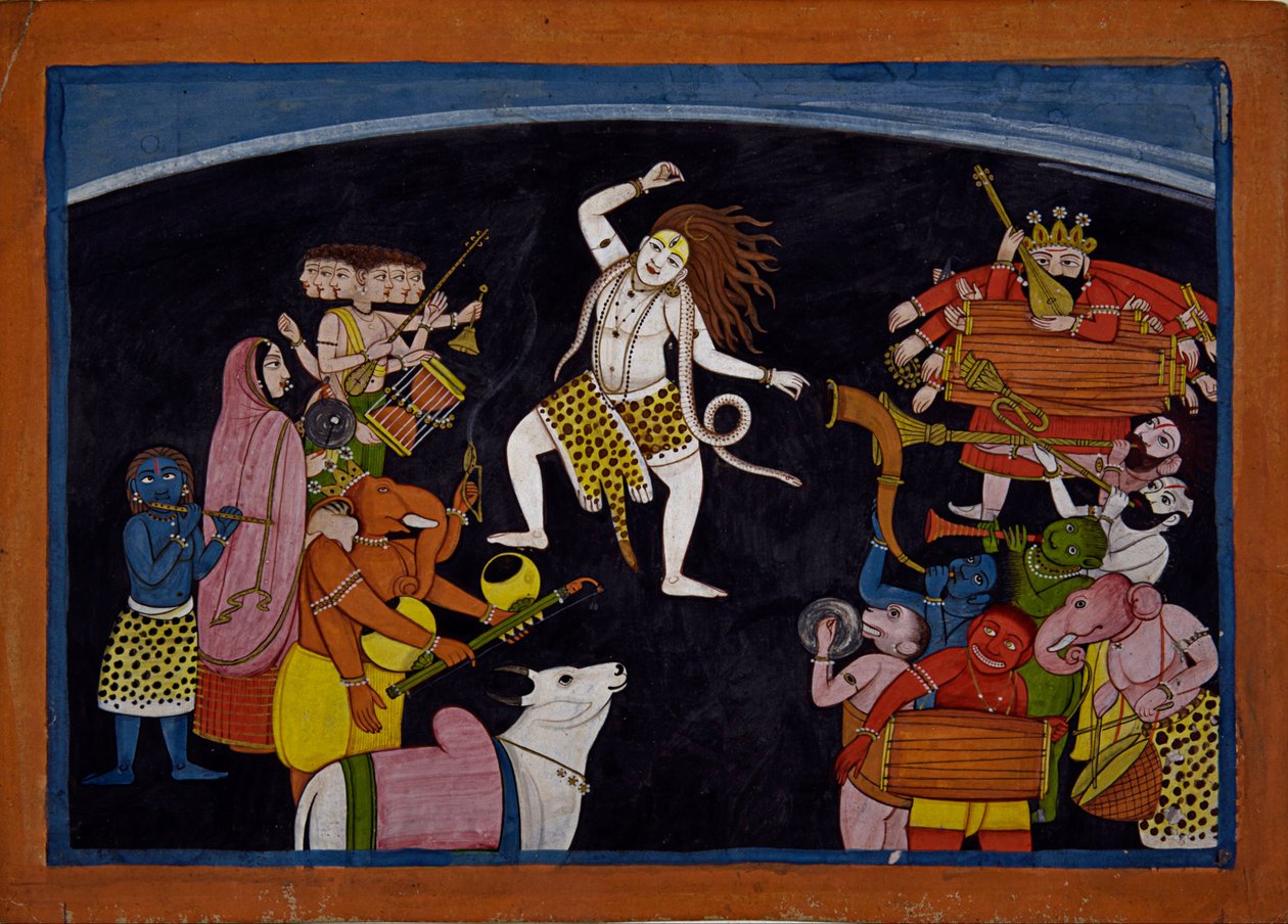 Lord Shiva danser af Unbekannt Unbekannt