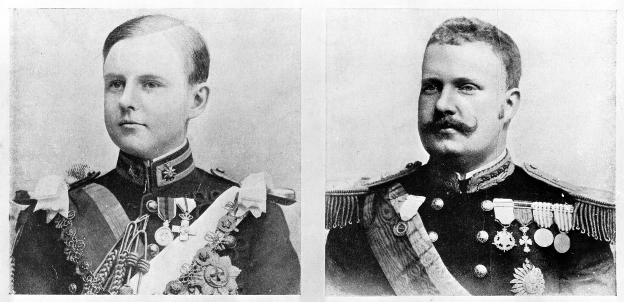 Luís Filipe, kongelig prins af Portugal, hertug af Braganza og hans far, kong Carlos I af Portugal og Algarves, ca. 1900 af Unbekannt Unbekannt
