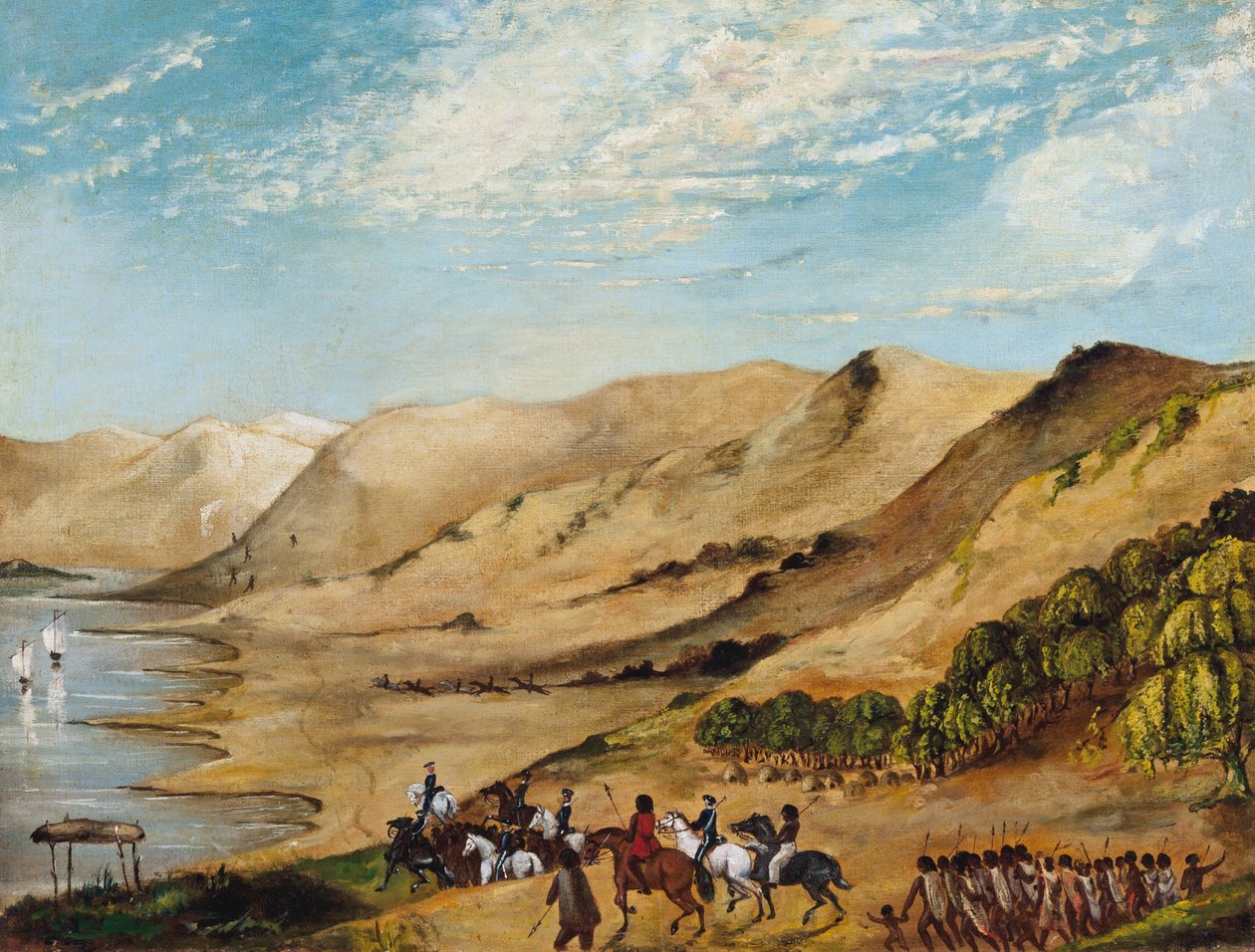 Major OHallorans ekspedition til Coorong, august 1840 af Unbekannt Unbekannt