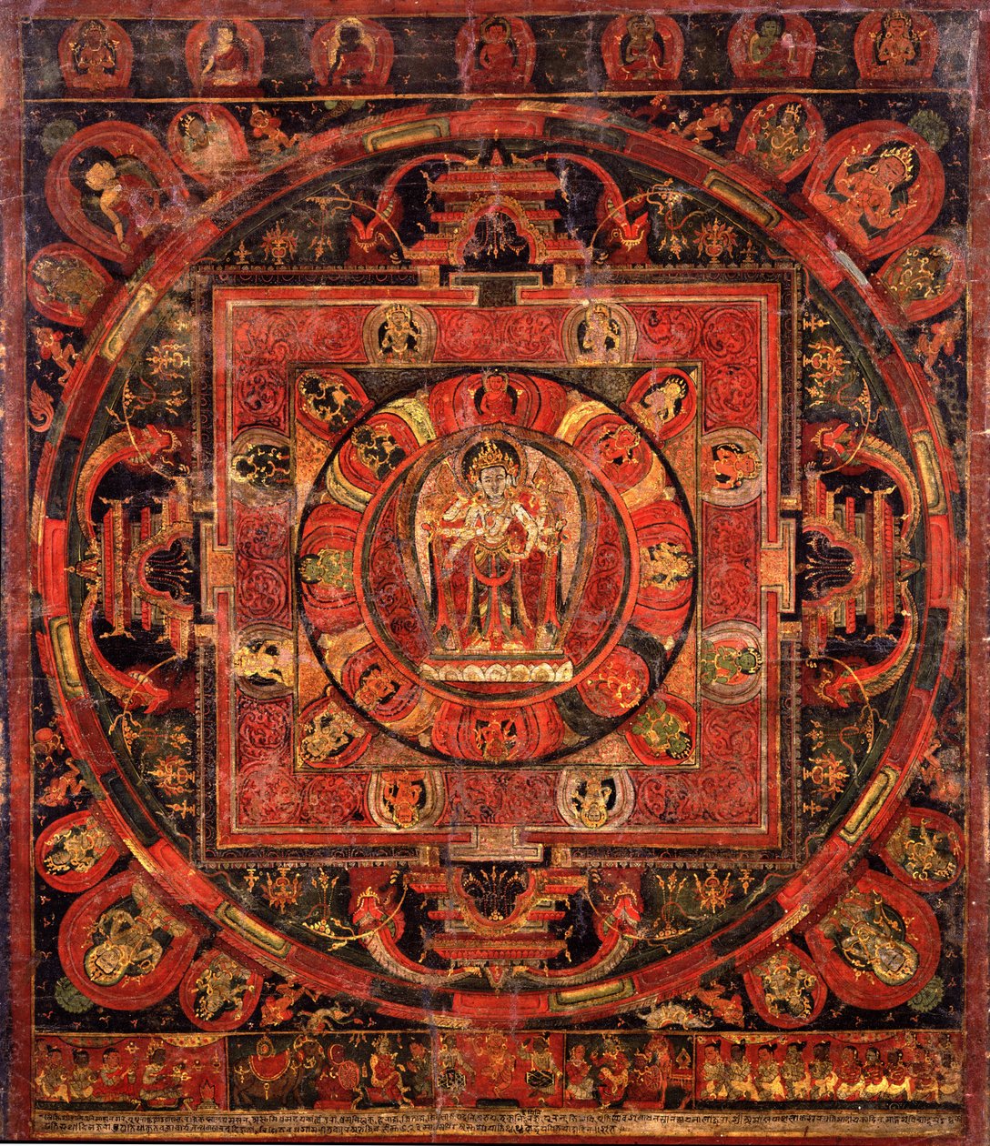 Mandala af Amogapasha af Unbekannt Unbekannt