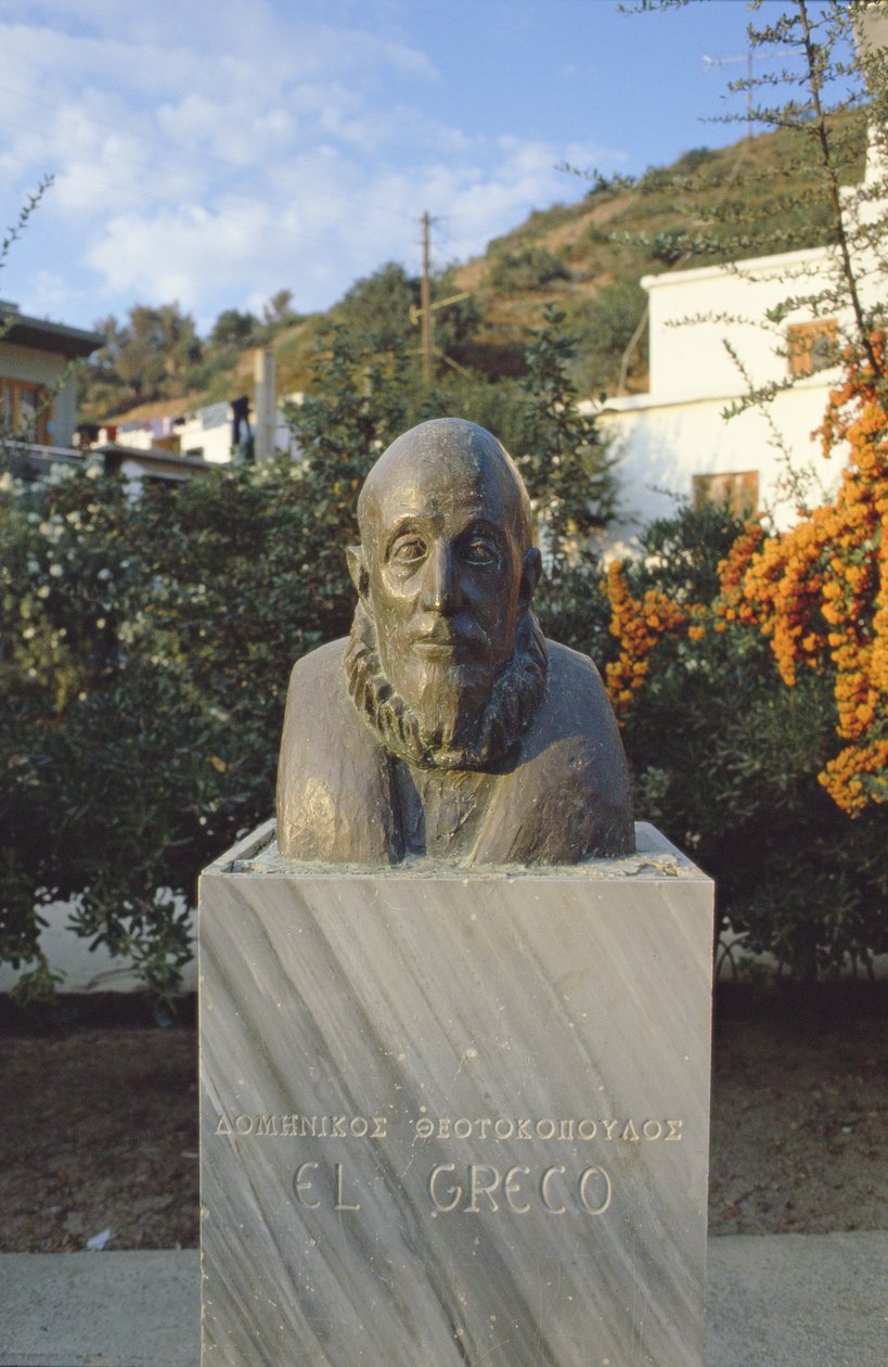 Monument til El Greco (1541-1614) af Unbekannt Unbekannt