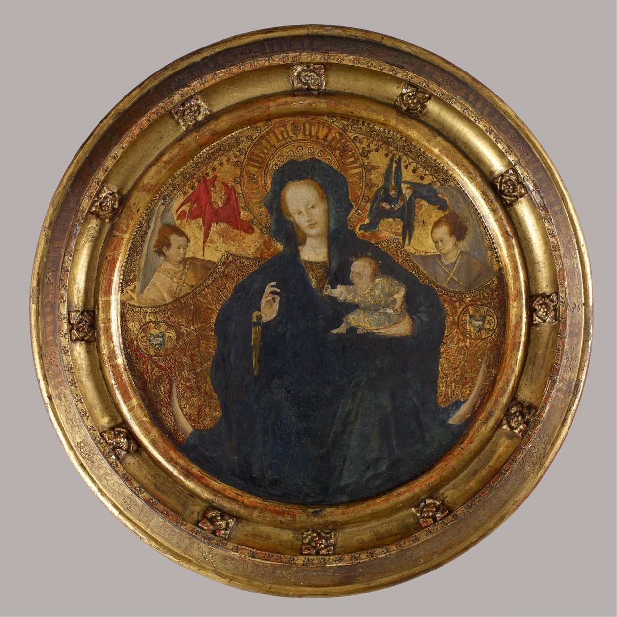 Nederlandsk - Madonna med Christ Child Writing af Unbekannt Unbekannt