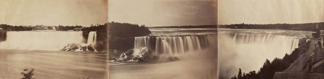 Niagara Falls tredelt panorama af Unbekannt Unbekannt