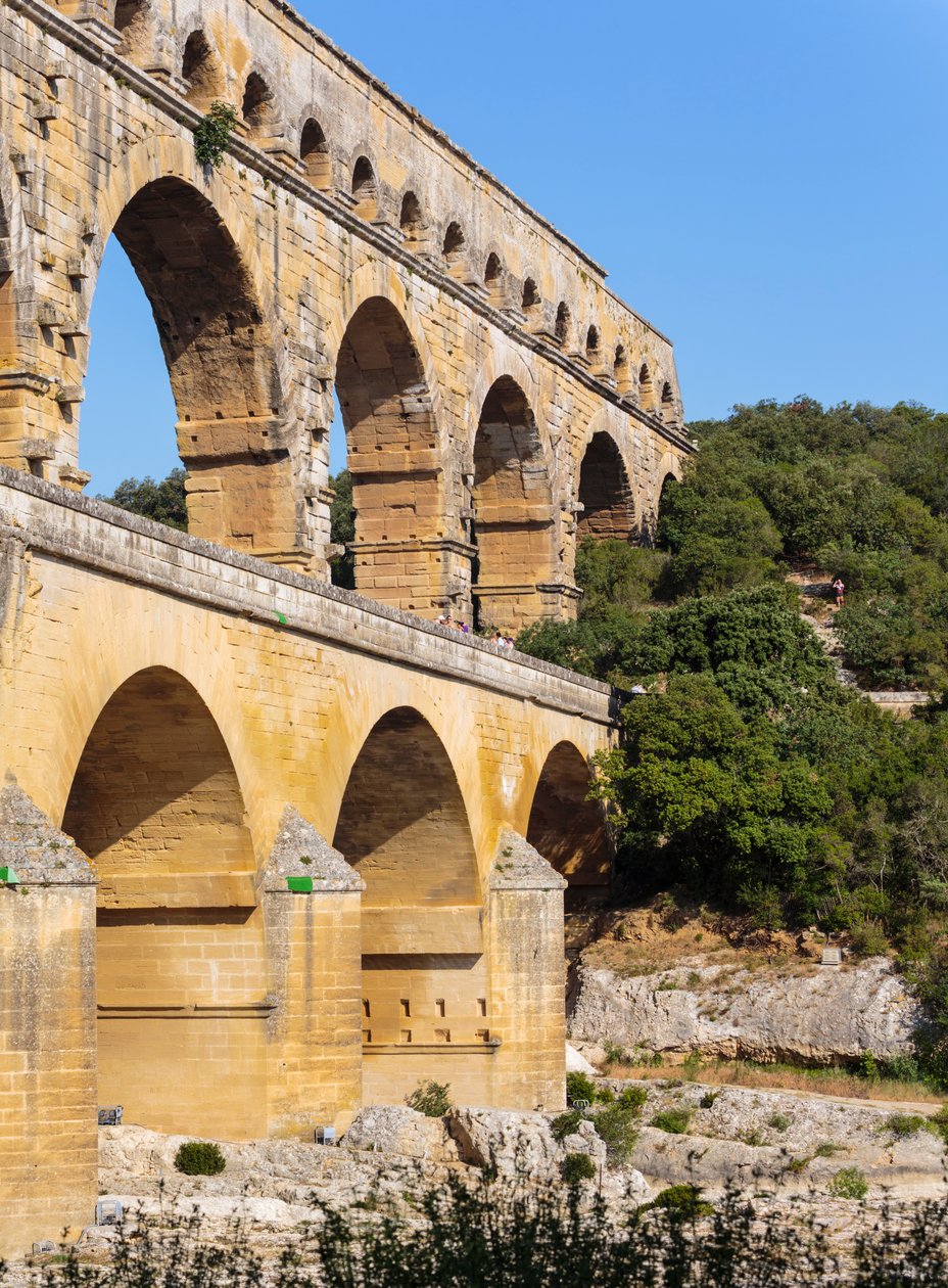 Pont du Gard, romersk akvædukt, Frankrig. af Unbekannt Unbekannt