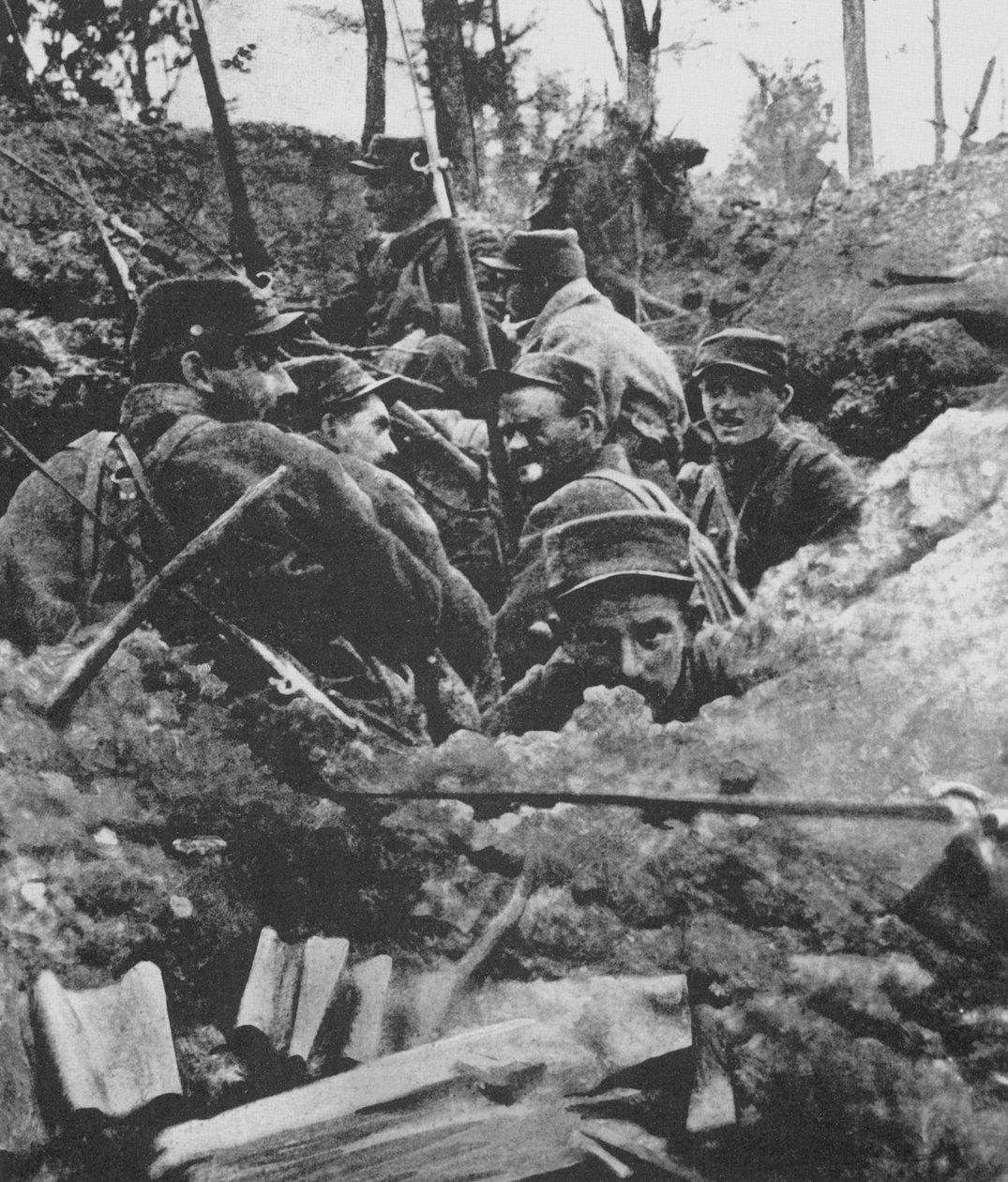 Portugisisk ekspeditionsstyrke i slaget ved Lysen, 1918 af Unbekannt Unbekannt