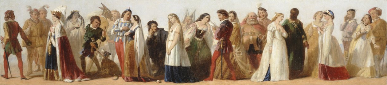 Optog af tegn fra Shakespeares skuespil af Unbekannt Unbekannt