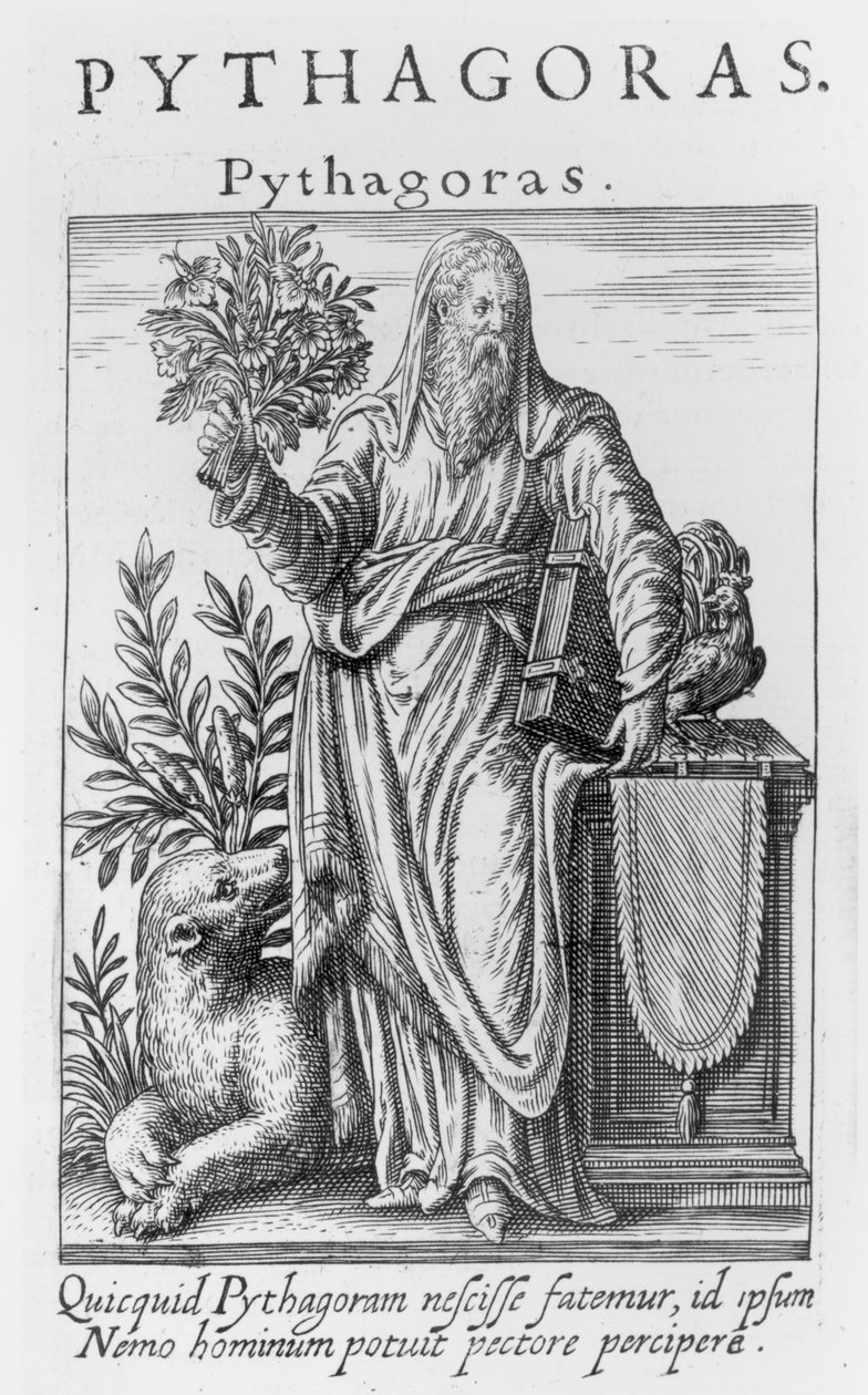 Pythagoras (ca. 580-c. 500 f.Kr.) af Unbekannt Unbekannt