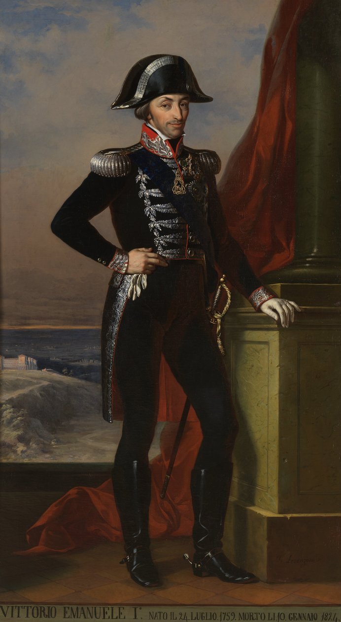 Portræt af Vittorio Emanuele I af Unbekannt Unbekannt