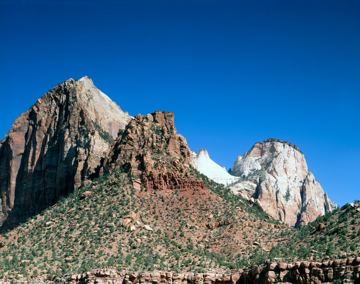 Klippetårne i Zion National Park, Utah af Unbekannt Unbekannt