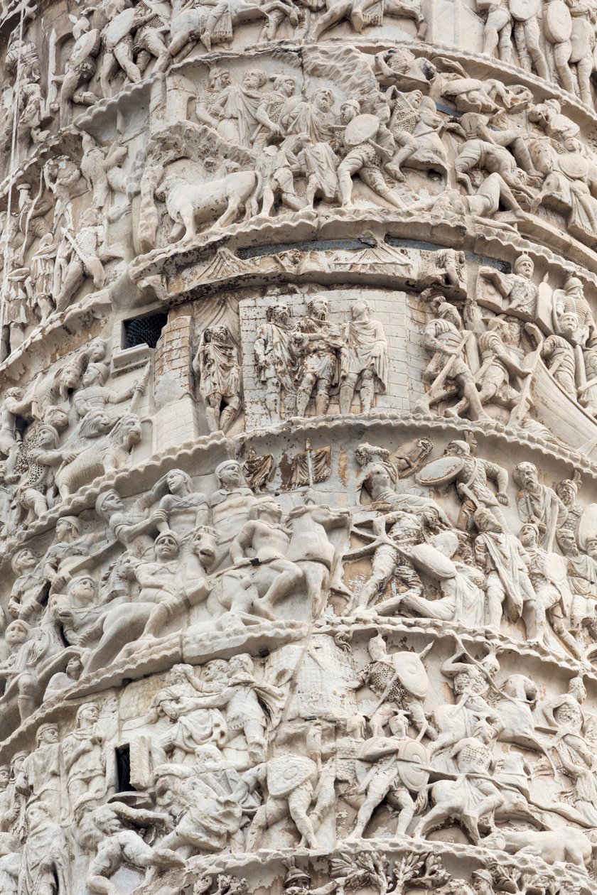 Rom, Italien. Trajans klumme. af Unbekannt Unbekannt