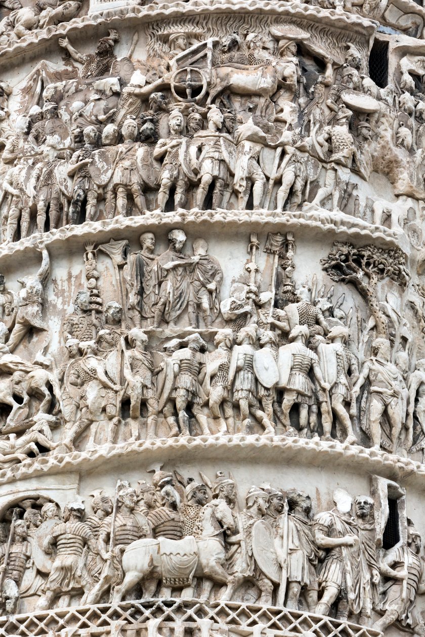Rom, Italien. Trajans klumme. af Unbekannt Unbekannt