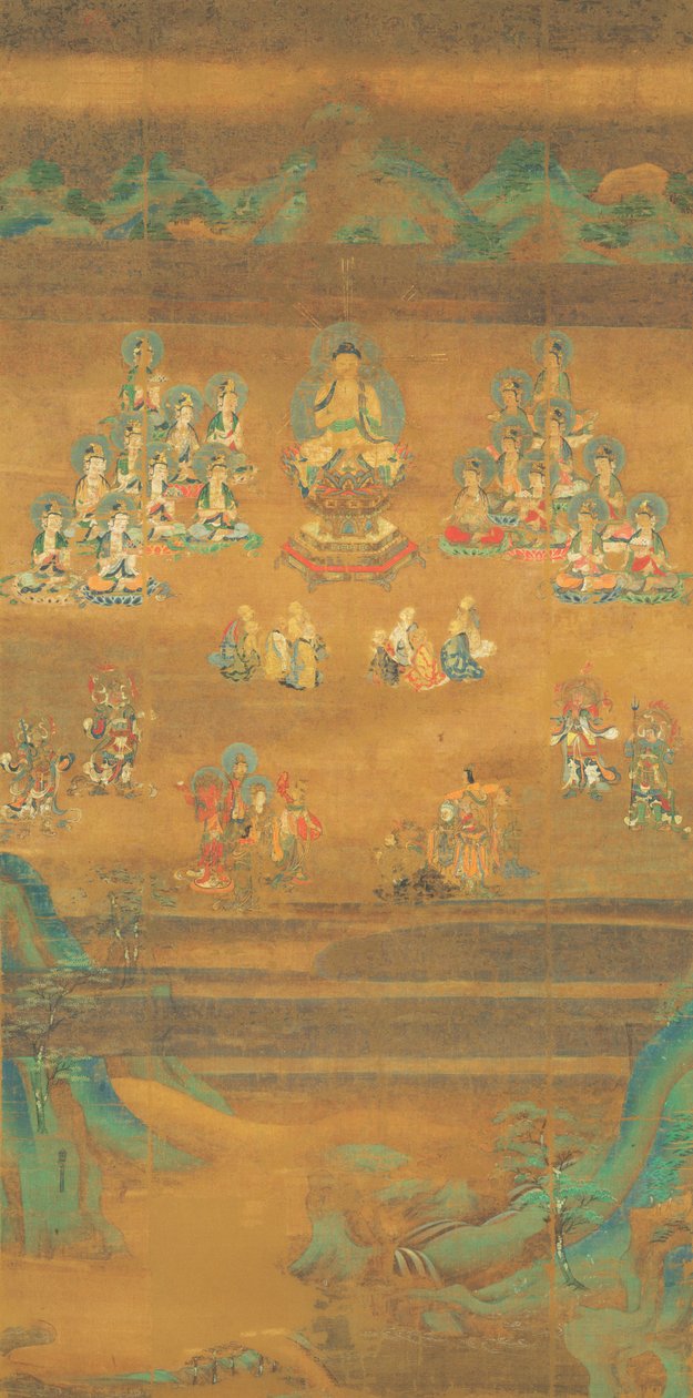 Shaka prædiker på Vulture Peak, Nara National Museum af Unbekannt Unbekannt