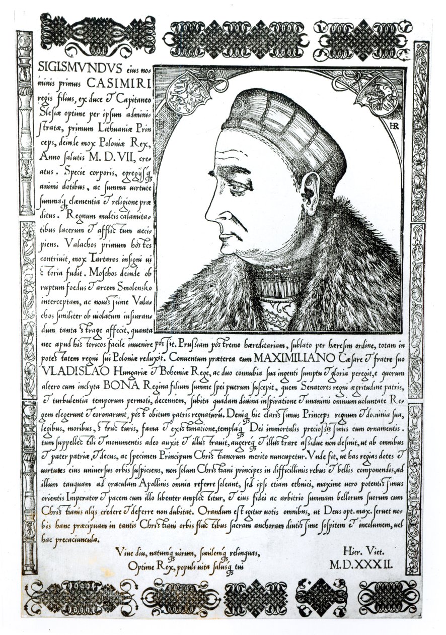 Sigismund I (1467-1548), 1532 af Unbekannt Unbekannt