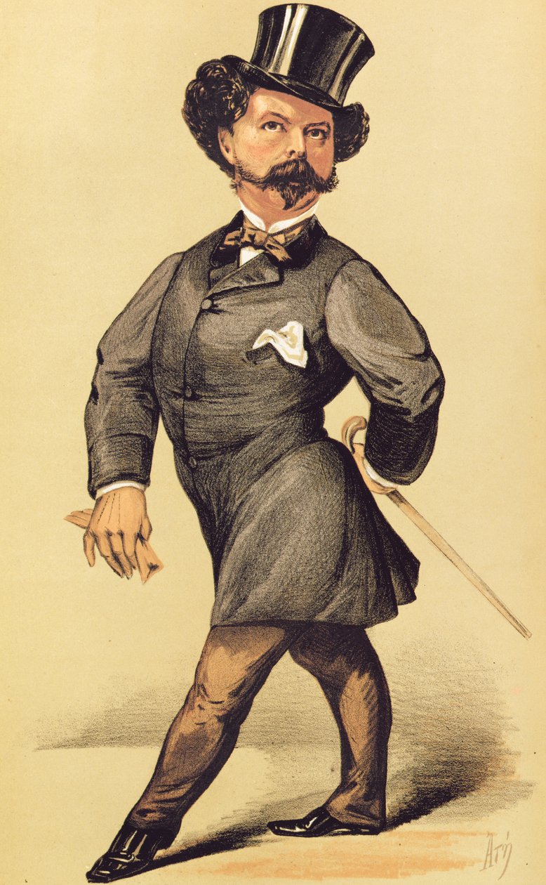 Sir Robert Peel (1822-95), tegneserie fra Vanity Fair, 19. marts 1870 af Unbekannt Unbekannt