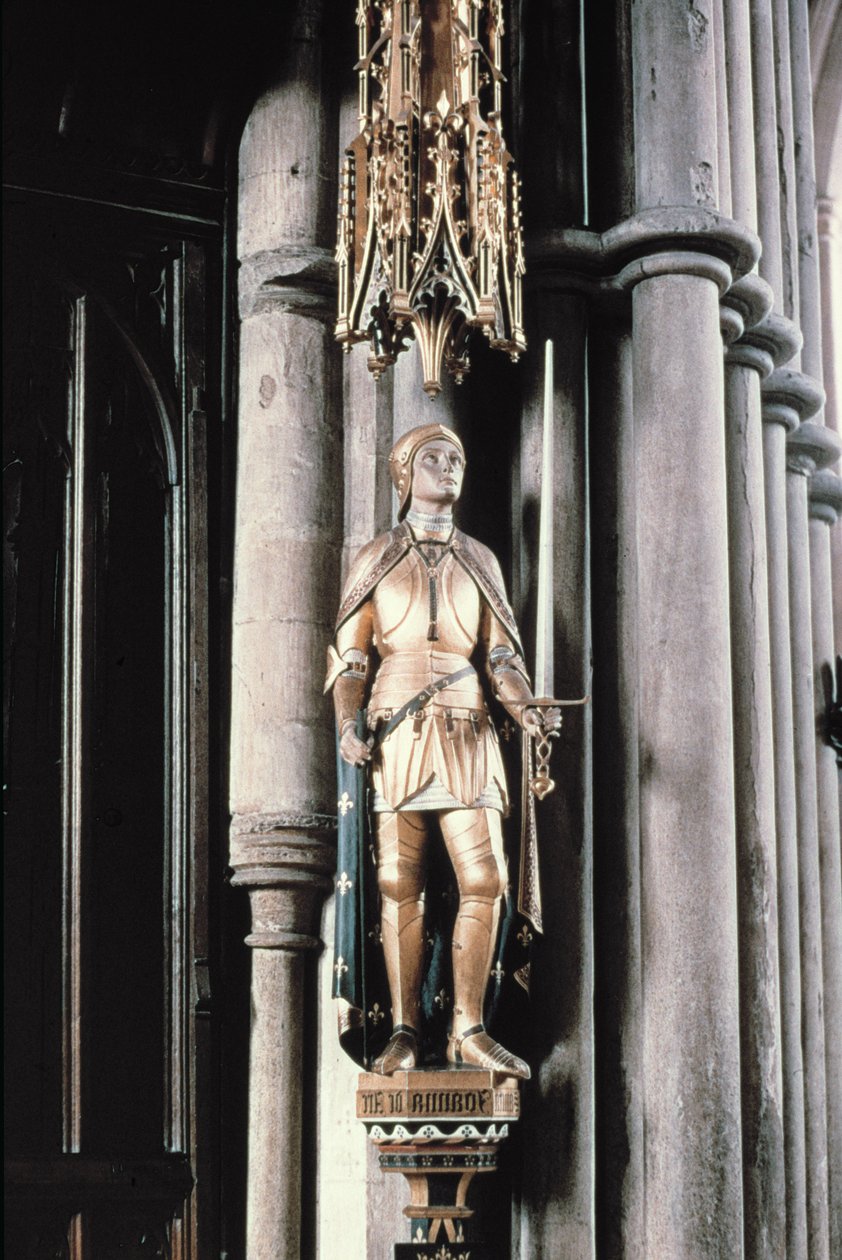 St. Joan of Arc, bronzeskulptur af Sir Ninian Comper (1864-1960) 1925 af Unbekannt Unbekannt