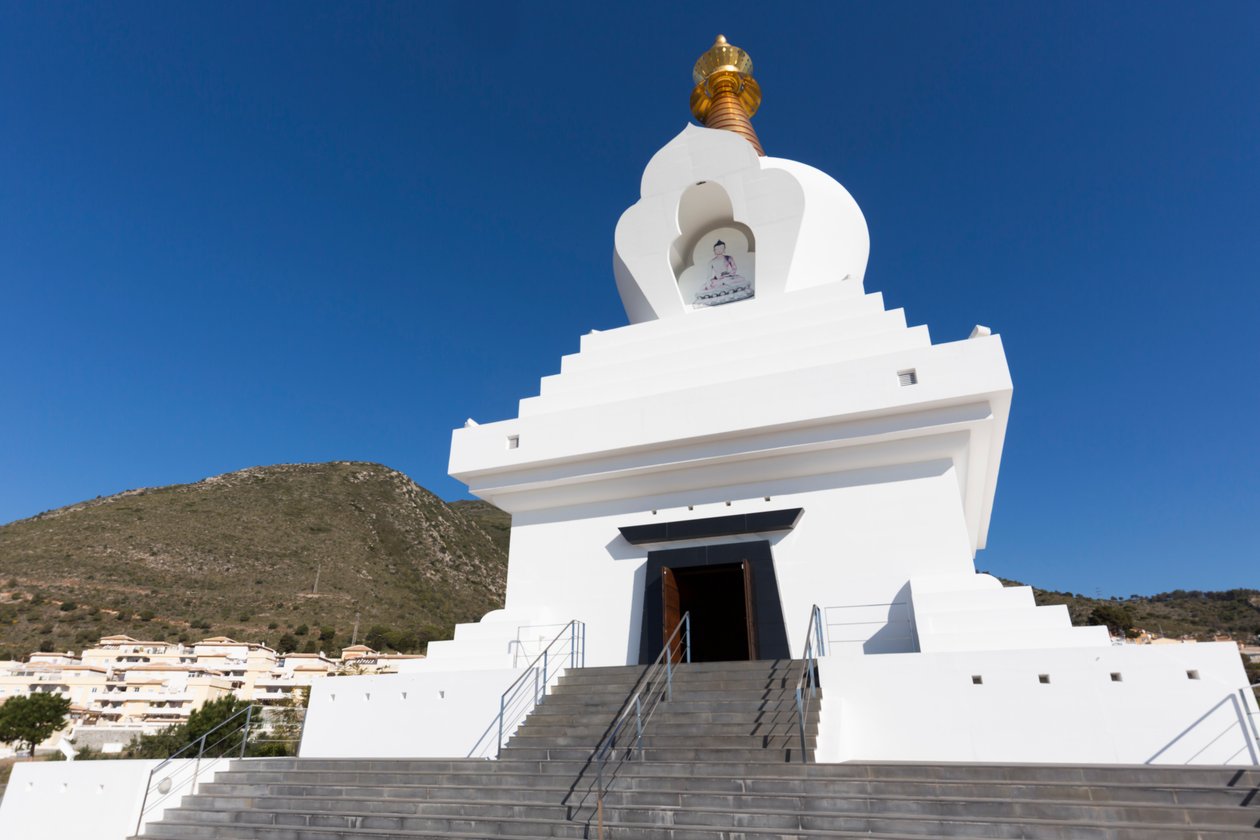 Stupa, Benalmadena Pueblo, Spanien af Unbekannt Unbekannt