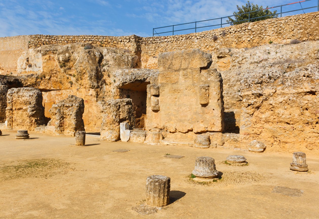 Det arkæologiske kompleks, Carmona, Sevilla-provinsen, Spanien. Tumba de Servilia, Servilias grav. af Unbekannt Unbekannt