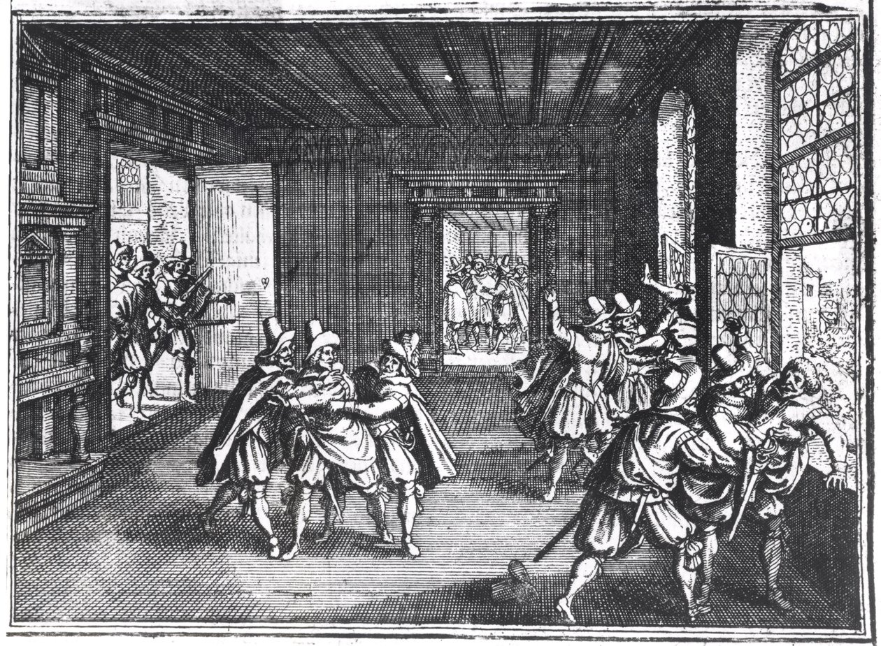 Prags forsvar i 1618 af Unbekannt Unbekannt
