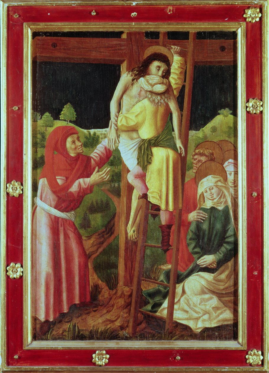The Deposition, ca. 1490 (tempera på panel) af Unbekannt Unbekannt