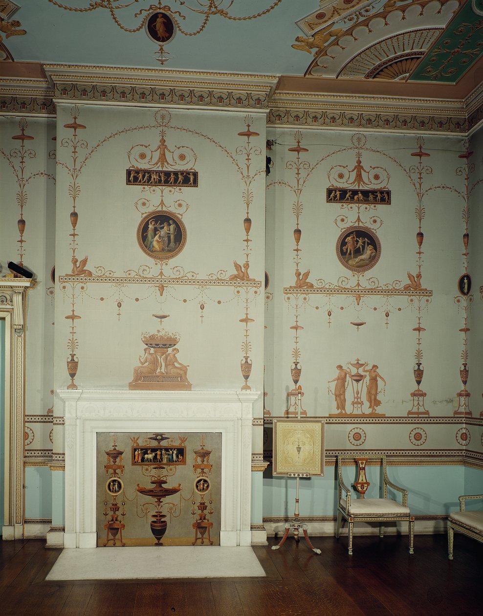 Det etruskiske værelse, Osterley Park, Middlesex foto af Unbekannt Unbekannt
