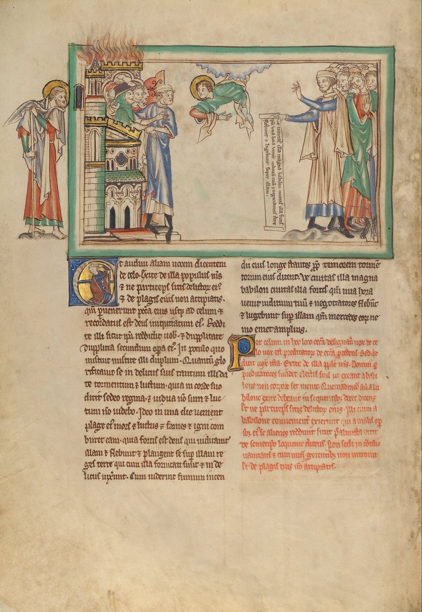 Guds folk forlader Babylon og købmænd beklager Babylon af Unbekannt Unbekannt